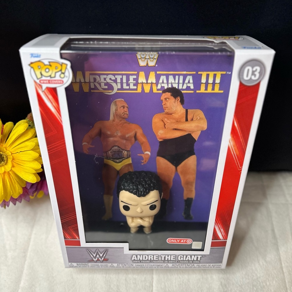 New Funko Pop! Slam Cover w/Case WWE Andre the Giant WrestleMania III Exclusive